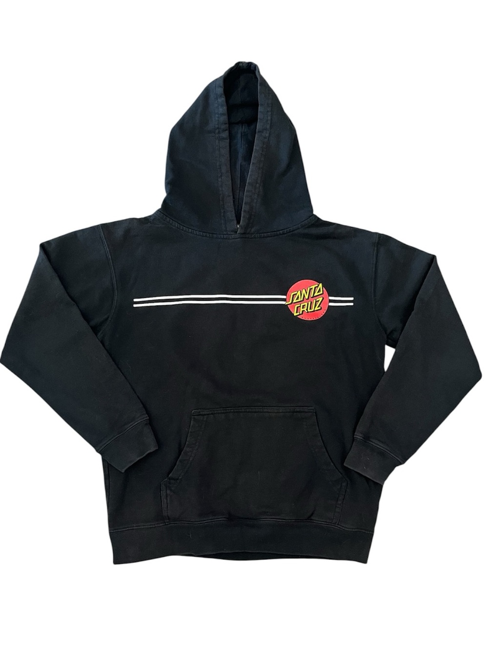 Santa Cruz | Youth Black Pullover Hoodie sz L